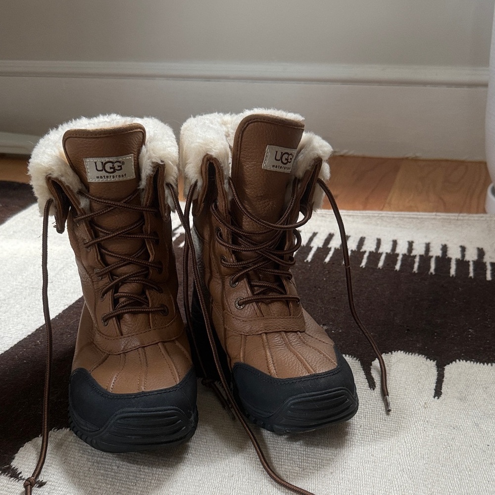 UGG Brown and Black Winter Boots